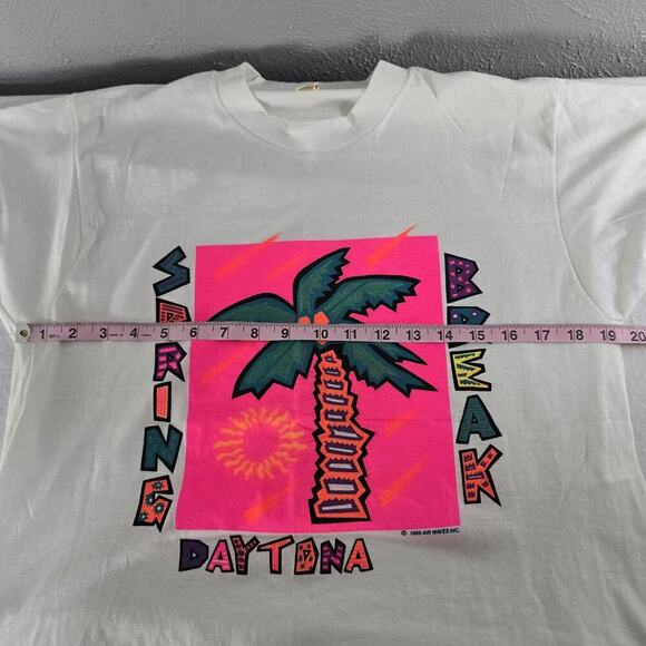 Daytona Beach Florida Spring Break 1989 TShirt Unisex Medium 50/50 Single Stitch - Picture 4 of 8